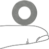 McMaster 96505A117 Steel Oversized Washer, for M10 Screw Size, 10.0 mm ID, 20.0 mm OD, Pack of 50