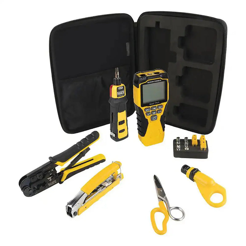 Klein VDV001-819 Voice/Data/Video Apprentice Tool Set: 6 Total Pcs, SAE, Tool Case