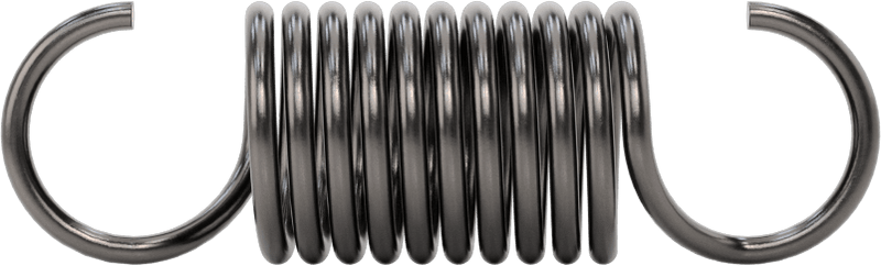McMaster 9654K303 Steel Extension Spring, Pack of 6, with Hook Ends, 2.5" Long, 0.75" OD