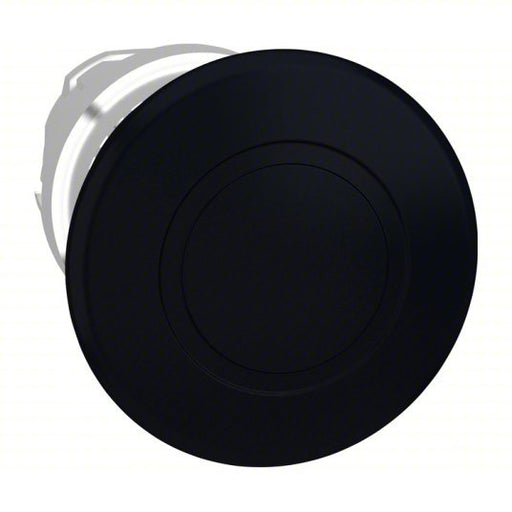 Schneider ZB4BT2 Push Button Operator: 22 mm Size, Maintained Push / Maintained Pull, Black, Metal