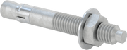 McMaster 2936T81 Galvanized Steel U-Bolt, with Mounting Plate, 5/16"-18 Thread Size, 2-1/2" ID