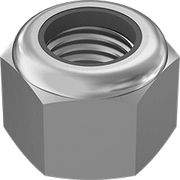 McMaster 97131A230 High-Profile Nylon-Insert Locknut Medium-Strength, Zinc Plated Steel, M24 x 3 mm Thread