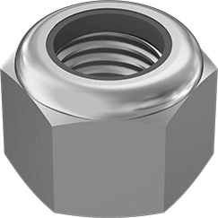 McMaster 97131A230 High-Profile Nylon-Insert Locknut Medium-Strength, Zinc Plated Steel, M24 x 3 mm Thread
