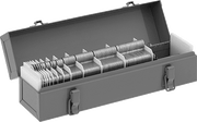 McMaster 97235K835 18-8 Stainless Steel Slotted Shim 260-Piece Assortment, Trade Size B