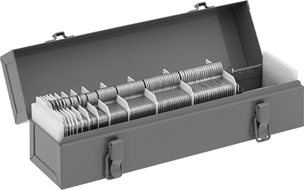 McMaster 97235K835 18-8 Stainless Steel Slotted Shim 260-Piece Assortment, Trade Size B