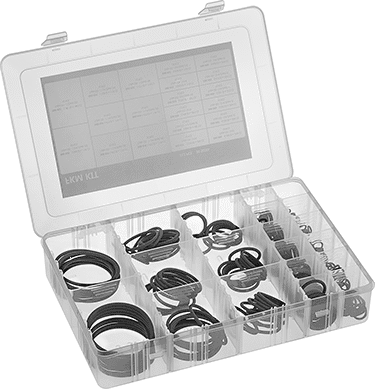 McMaster 9749K29 O-Ring Assortment for Straight-Thread Connections Oil-Resistant Hard Buna-N, 212 Pieces