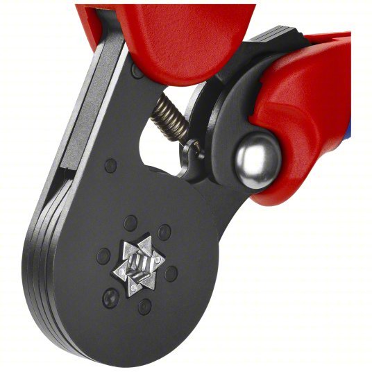 Knipex 97 53 14 Crimper Insulated Single Ferrules/Non-Insulated Single Ferrules, Hexagon Crimp, 28 AWG