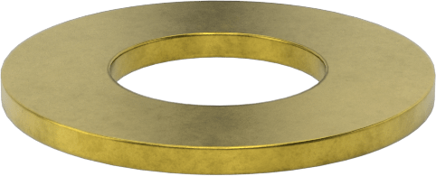 McMaster 98023A117 Zinc Yellow-Chromate Plated SAE Grade 8 Steel Washer, for 3/8" Screw Size, 0.406" ID, 0.812" OD, US Origin, Pack of 50