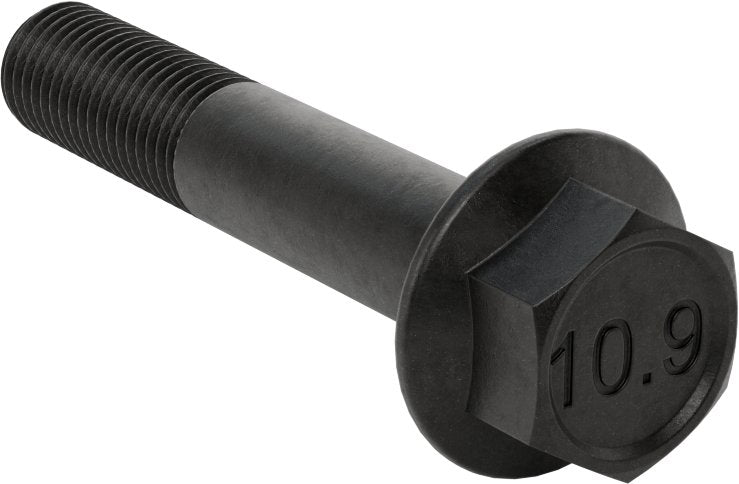 McMaster 98093A897 Black-Phosphate Class 10.9 Steel Screw Flanged Hex Head, M16 x 2.00mm, 90mm Long PK5