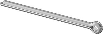 McMaster 98338A110 Zinc-Plated Carbon Steel Cotter Pins 1/16" Diameter, 1" Long PK100