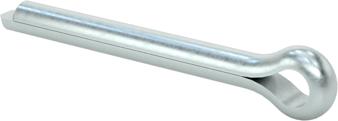 McMaster 98338A180 Zinc-Plated Carbon Steel Cotter Pin, 1/8" Dia × 1" Long, Pack of 100