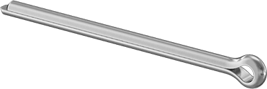 McMaster 98338A200 Zinc-Plated Carbon Steel Cotter Pins 1/8" Diameter, 2" Long PK100