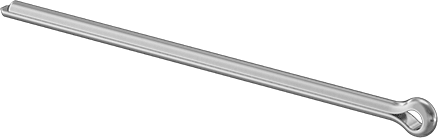 McMaster 98338A210 Zinc-Plated Carbon Steel Cotter Pins 1/8" Diameter, 3" Long PK100