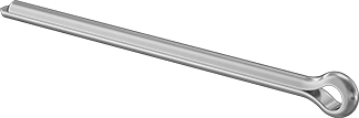 McMaster 98338A368 Zinc-Plated Carbon Steel Cotter Pins 3/8" Diameter, 6" Long PK5