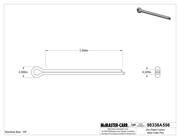 McMaster 98338A556 Zinc-Plated Carbon Steel Cotter Pins 1/4" Diameter, 3-1/2" Long PK50