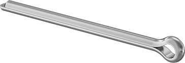 McMaster 98338A556 Zinc-Plated Carbon Steel Cotter Pins 1/4" Diameter, 3-1/2" Long PK50