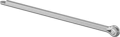 McMaster 98350A330 Cotter Pin Zinc-Plated Spring Steel, 3.2 mm Diameter, 63 mm Long PK25