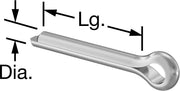 McMaster 98401A449 Pin, cotter 18-8 SS 3/32 in Dia 2-1/2 Length 100 Per Box