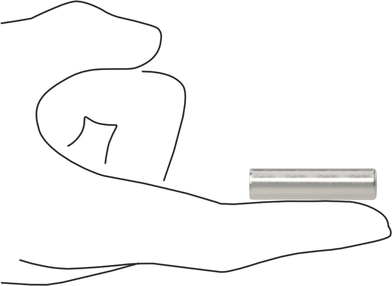 McMaster 98381A628 Dowel Pin, Pack of 10, Alloy Steel, 3/8" Diameter, 1-1/2" Long