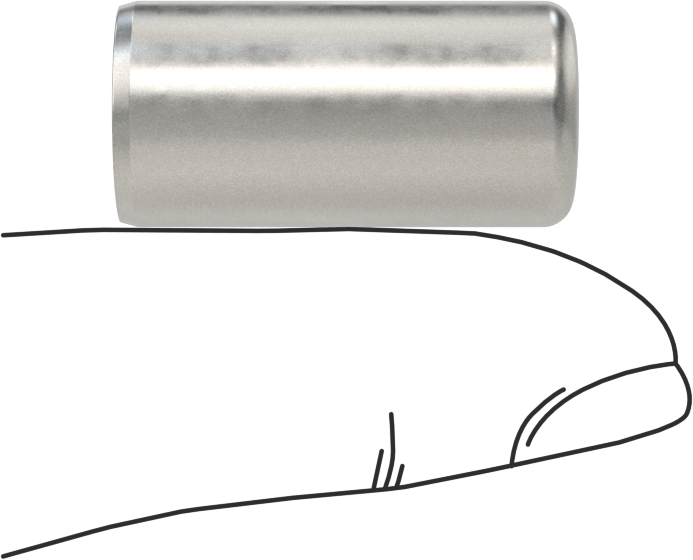 McMaster 98381A712 Dowel Pin, Pack of 10, Alloy Steel, 1/2" Diameter, 1" Long