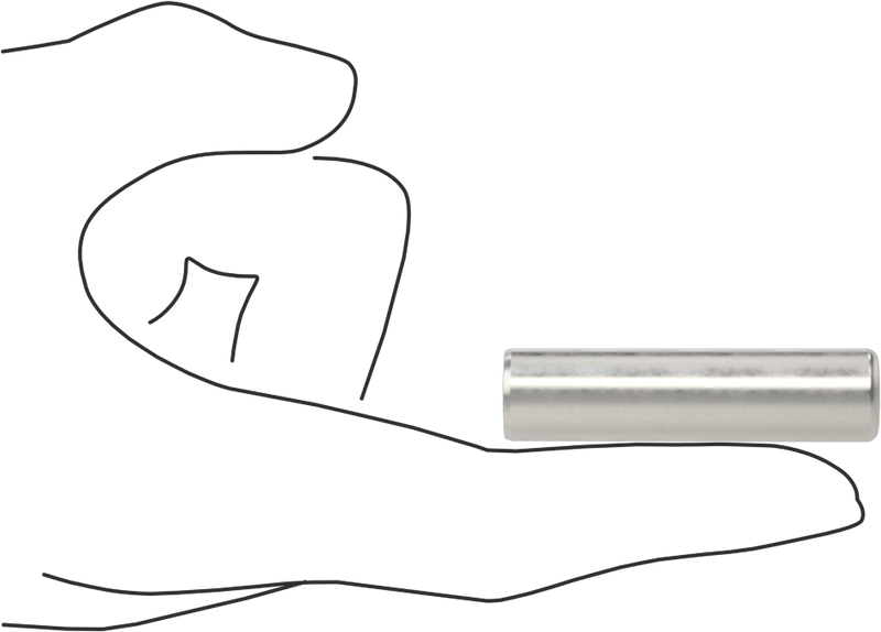 McMaster 98381A720 Dowel Pin, Pack of 5, Alloy Steel, 1/2" Diameter, 2" Long