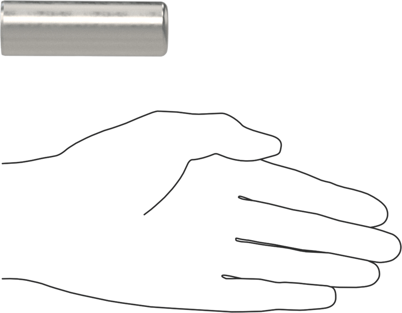 McMaster 98381A916 Dowel Pin, 4140 Alloy Steel, 1" Diameter, 3" Long