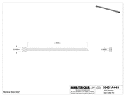 McMaster 98401A449 Pin, cotter 18-8 SS 3/32 in Dia 2-1/2 Length 100 Per Box