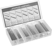 McMaster 98800A130 Zinc-Plated Steel Undersized Machine Key Assortment Rounded, with 25 Pieces