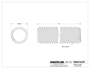 McMaster 99067A257 Medium-Strength Threaded Rod Class 8.8 Zinc-Plated Steel, M14 x 2 mm Thread Size, 1 M Long