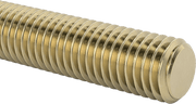McMaster 99086A147 Grade B7 Medium-Strength Steel Threaded Rod Zinc Yellow-Chromate Plated, 1"-8 Thread Size, 3 Feet Long