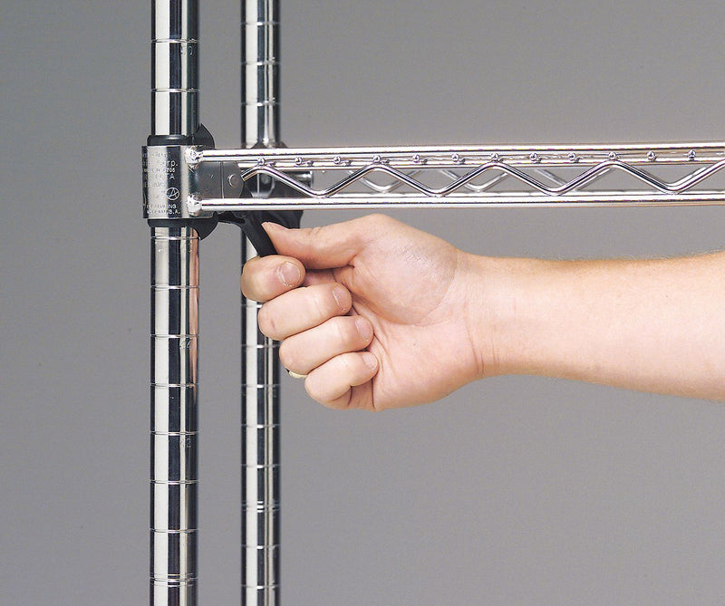 Metro SAKITA2 Wedge Sleeve Kit for Super Erecta Shelving, Plastic Matte Slate Gray, 4 PK (4 Corner Releases, 4 Sleeves, 4 Wedges)