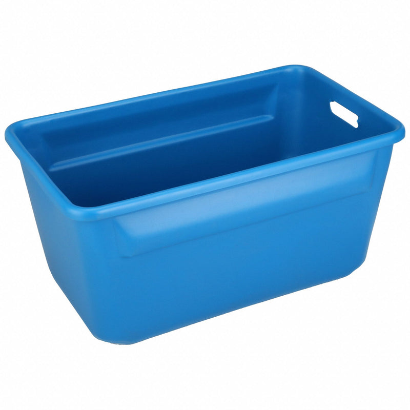 New England Plastics H-2414-12 BLUE Nesting Tote, 15.3 gal, 24-1/8 in L x 14-3/8 in W x 12 in H, Fiberglass Reinforced Composite, 200 lb Cap, Blue