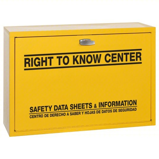 Right to Know Cabinet 847 20 in Overall Ht, 32 1/4 in Overall Wd, 10 in Overall Dp, Hazard Comm, Steel