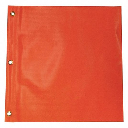Redwood RW9RW13 Handheld Warning Flag, Fluorescent Orange, Width: 18"