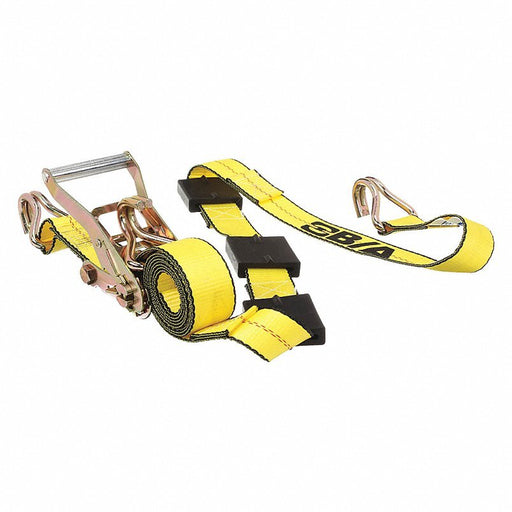 BA Products BA-R100 Tie Down Strap: 10 ft Cargo Tie Down Lg, 2 in Cargo Tie Down Wd, 3,300 lb Working Load Limit, J-Hook