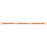 Redwood RW9XPY3 Telescoping Traffic Cone Bar, ABS, 2 in Dia, 62-1/4 in to 104-3/4 in L, Orange