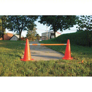 Redwood RW9XPY3 Telescoping Traffic Cone Bar, ABS, 2 in Dia, 62-1/4 in to 104-3/4 in L, Orange