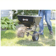 Agri-Fab 45-0531 Broadcast Spreader 85 lb Capacity, Pneumatic, Fixed T, Broadcast, Cable, 10 ft Spread Wd