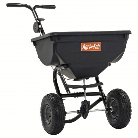 Agri-Fab 45-0531 Broadcast Spreader 85 lb Capacity, Pneumatic, Fixed T, Broadcast, Cable, 10 ft Spread Wd