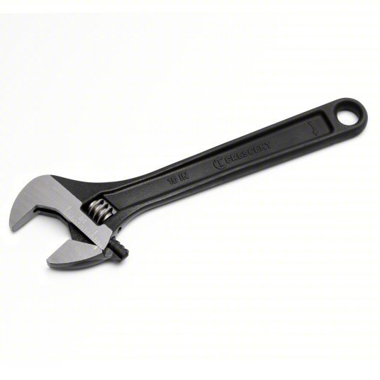 Crescent AT210VS Adjustable Wrench Alloy Steel, Black Oxide, 10 in Overall Lg, 1 5/16 in Jaw Capacity