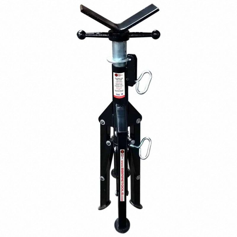 Sumner 3900 V-Head Pipe Stand, V Head, 2,500 lb Max Load Capacity, Folding Leg, 24 in Pipe Size Range