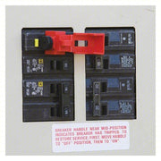 Brady 65966 Single Pole Breaker Lockout Clamp-On, For 480/600V AC Volt, 6 PK