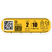 Catu CG-2-08-NR Latex Electrical Insulating Gloves class 2 - 17 000 V AC PK2