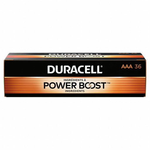 Duracell MN24P36 Battery, AAA, Premium, Alkaline, 1.5V DC, CopperTop, 36 PK