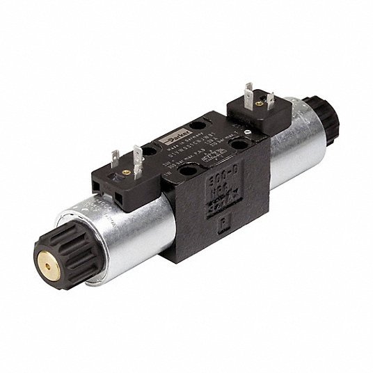 Parker D1VW020DNJW Valve, Hydraulic Valve 70 lpm Max Flow Rate, D03 NFPA Size, Two Positions, Three-Way Ways