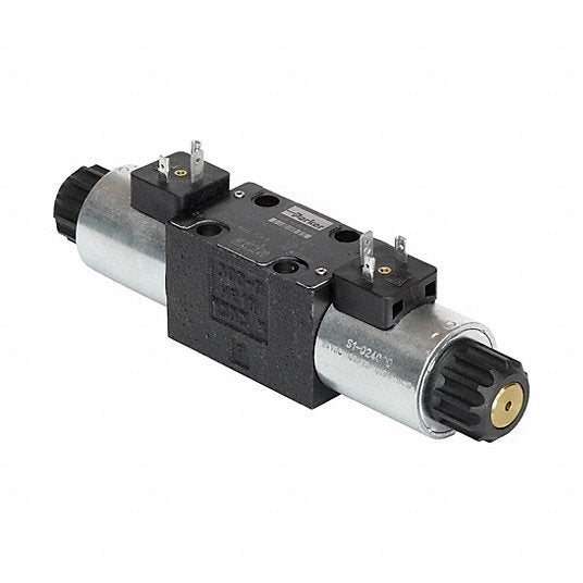 Parker D1VW020DNJW Valve, Hydraulic Valve 70 lpm Max Flow Rate, D03 NFPA Size, Two Positions, Three-Way Ways