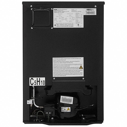 Danby DAR026A1BDD Mini Refrigerator Black, 2.6 cu ft Total Capacity, 4 Shelves, Energy Star Certified