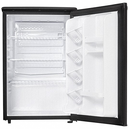 Danby DAR026A1BDD Mini Refrigerator Black, 2.6 cu ft Total Capacity, 4 Shelves, Energy Star Certified