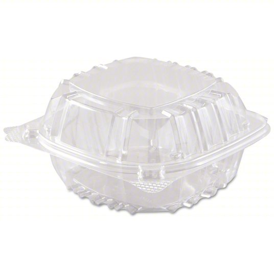 Dart C57PST1 Carry-Out Food Container, 21 oz Capacity, Clear Square, PK500