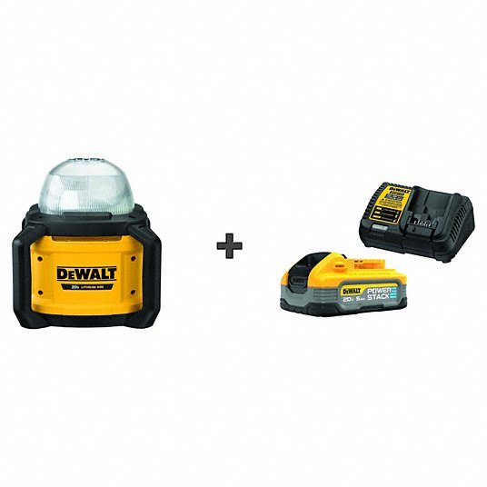 DeWalt DCL074 Job Site Light, 20.0V, Battery Included